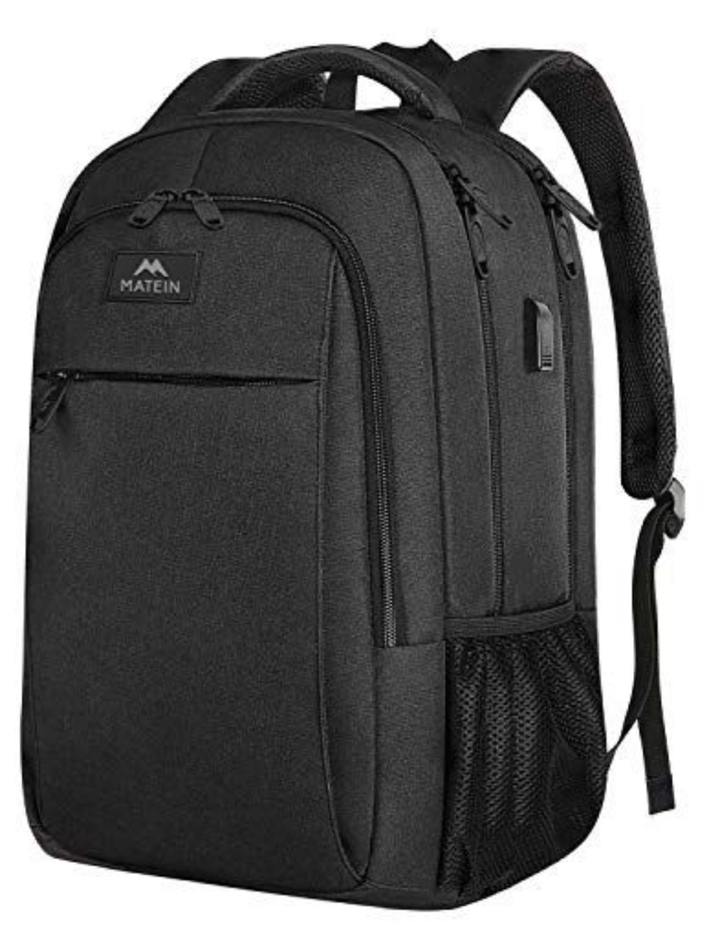 Matein Travel Laptop Backpack Black NWT School Business
